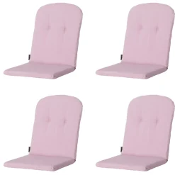 Madison Stuhlkissen^Panama Schalensitzkissen in zartem Rosa – 4er-Set