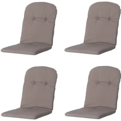 Madison Stuhlkissen^Panama Taupe Schalensitzkissen - 4er-Set