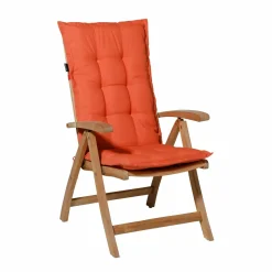Madison Stuhlkissen-Panama 105x50 niedrige Rücke Kissen - Flame Orange