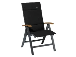 Madison Stuhlkissen-Rib Black Fiber Gartenkissen