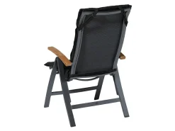 Madison Stuhlkissen-Rib Black Fiber Gartenkissen