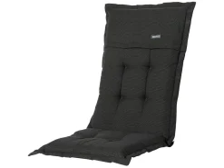 Madison Stuhlkissen-Rib Black für niedrige Rückenlehne