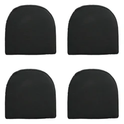 Madison Sitzkissen-Rib schwarz Sitzkissen York - 4er Set