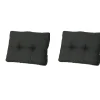 Madison Sitzkissen-Rib schwarzes Sitzkissen - 2er-Set