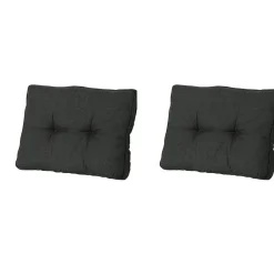 Madison Sitzkissen-Rib schwarzes Sitzkissen - 2er-Set