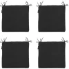 Madison Sitzkissen^Sitzkissen aus schwarzem Canvas eco+ - 4er-Set