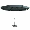 Madison Sonnenschirme-Syros 350 cm Sonnenschirm - Grey
