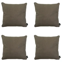 Madison Taupe Canvas Eco+ Dekokissen - 4er-Set< Dekokissen