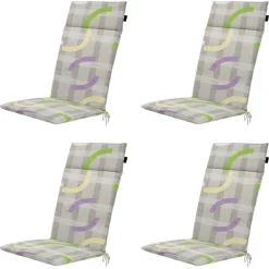 Madison Tess lila Gartenstuhlkissen - 4er-Set< Stuhlkissen