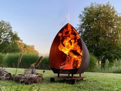 Magma Feuerkörbe & Feuerschalen|Feuerkörbe & Feuerschalen^Corten Garten Kamin mit funkenschutz
