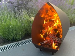 Magma Feuerkörbe & Feuerschalen|Feuerkörbe & Feuerschalen-Rostfrei-Zwarz Garten Kamin set