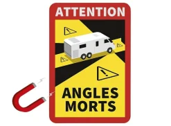 ProPlus Chassiszubehör|Anhängerzubehör^Magnetischer Aufkleber "Attention" Camper
