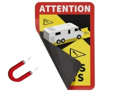 ProPlus Chassiszubehör|Anhängerzubehör^Magnetischer Aufkleber "Attention" Camper