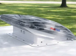 Maxxfan Dachluken Ventilatoren|Dachluken-Deluxe 40 x 40 Dachluke mit Ventilator - transparent
