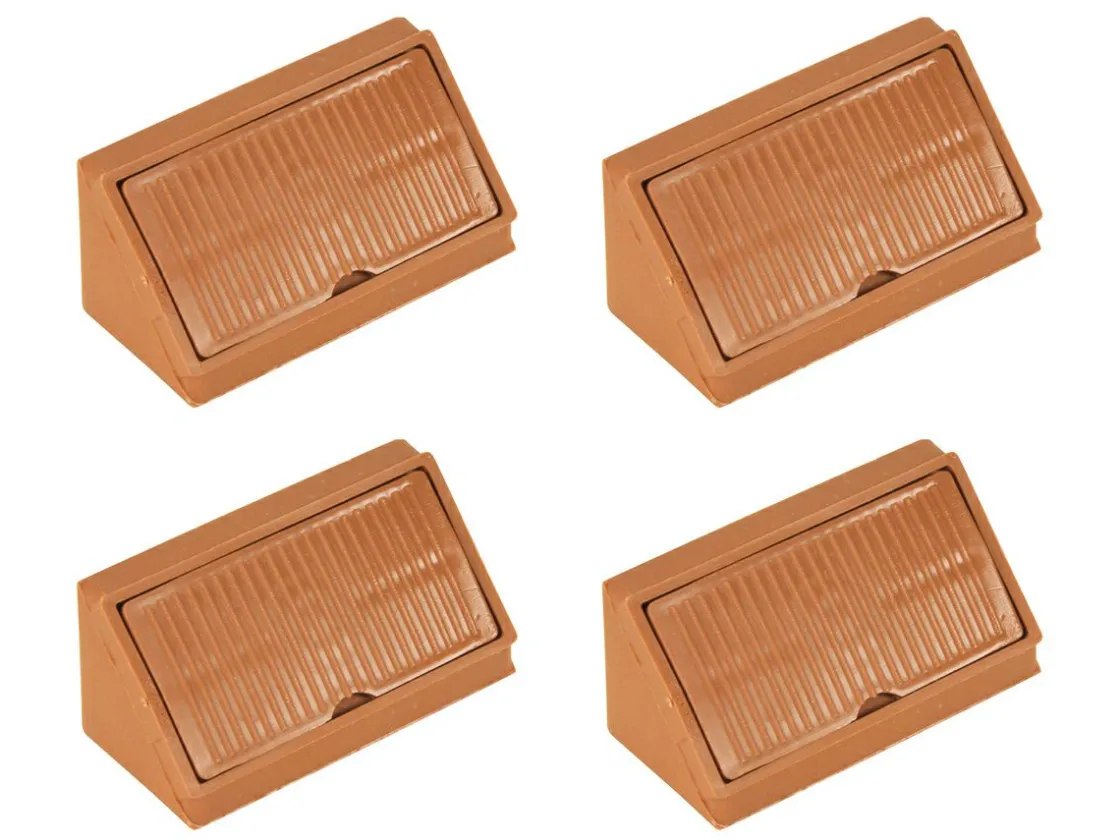 Markenlos Eckverbinder-Möbelverbinder mit Kappe - Beige