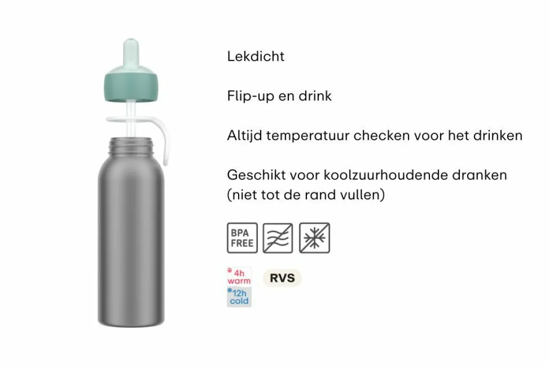 Mepal Thermosflaschen-Campus Flip-up 350 ml Thermoflasche - Stitch