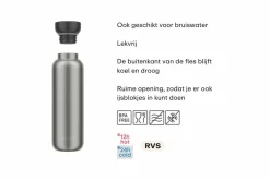 Mepal Thermosflaschen^ellipse 500 ml isolierflasche - nordic black