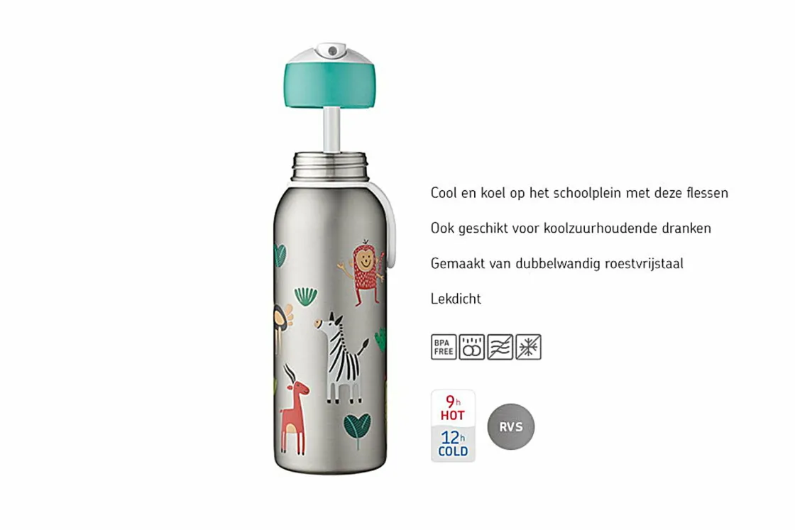 Mepal Thermosflaschen^Flip-up Campus 350 ml Thermoflasche - Little Farm
