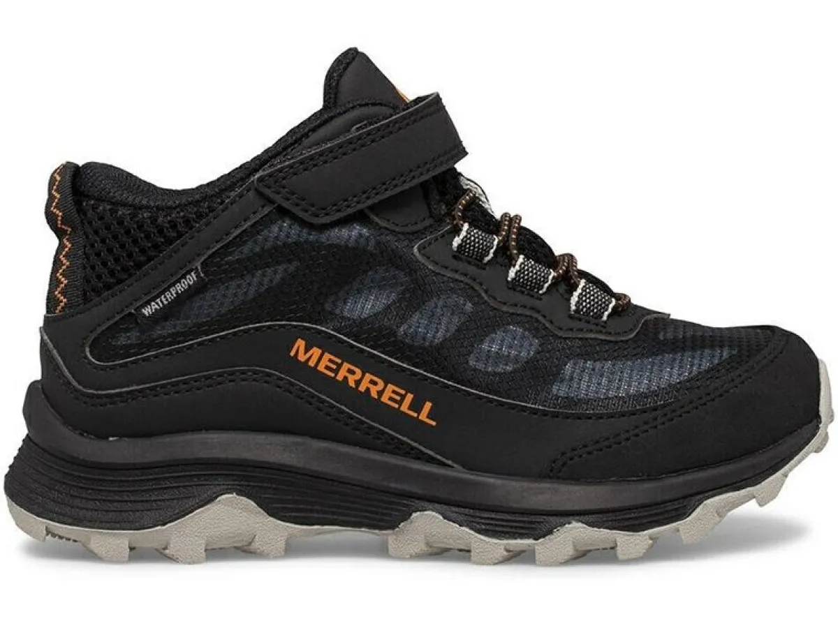 Merrell Moab Speed Mid A/C Black Kinder Wanderschuhe< Wanderschuhe