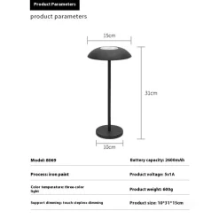 Warmpi Campinglampen Aufladbar|Campinglampen Aufladbar^Modura LED Tischlampe - Weiß