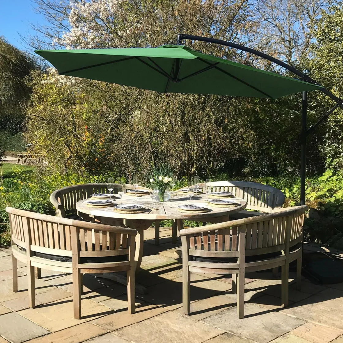Monstershop Sonnenschirme-300 freitragender Sonnenschirm - Green