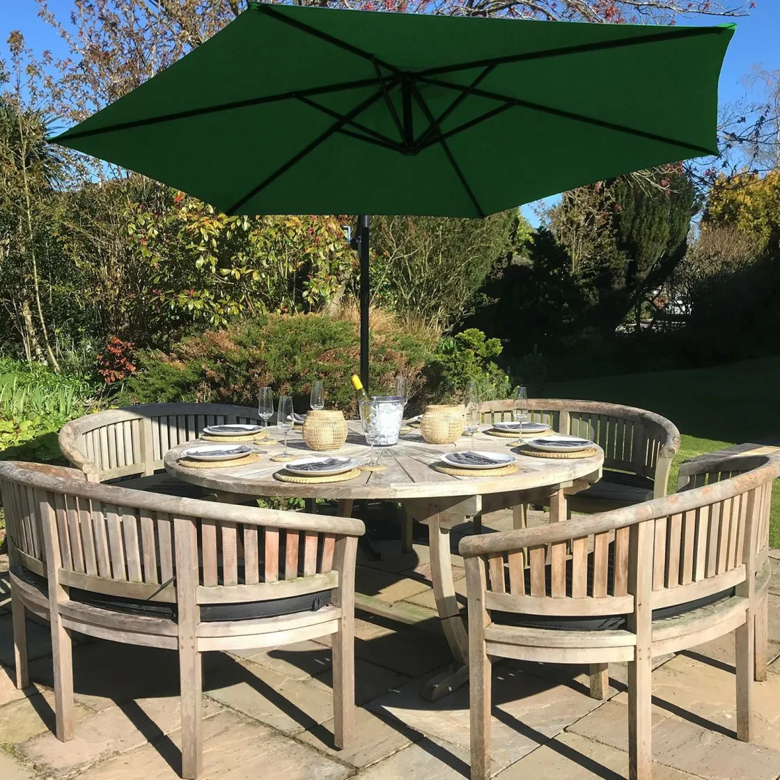 Monstershop Sonnenschirme-300 freitragender Sonnenschirm - Green