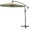 Monstershop Sonnenschirme-300 Sonnenschirm mit LED-Beleuchtung - Cream