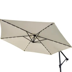 Monstershop Sonnenschirme-300 Sonnenschirm mit LED-Beleuchtung - Cream
