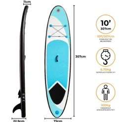 Monstershop 307cm Aufblasbares Paddle Board - Blue< Sup Boards