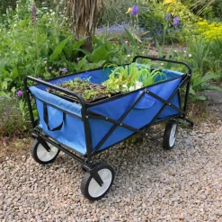 Monstershop Faltbarer Gartenwagen - Blue< Bollerwagen