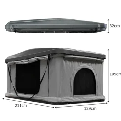 Monstershop Dachzelte|3 Personen Dachzelte^Grey 2-3 Personen Dachzelt