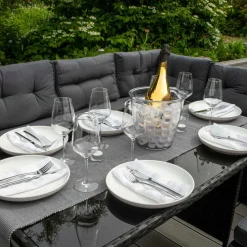 Monstershop Lounge Sets^Rattan 9 Personen Ecklounge-Set
