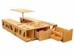 Markenlos Moonbox 124 cm Modify Natur Van Campingbox mit Tisch< Campingboxen