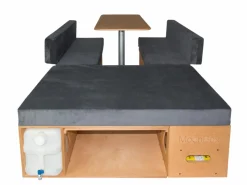 Markenlos Moonbox 124cm Natur Van Campingbox mit Tisch< Campingboxen