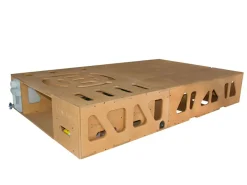 Markenlos Moonbox 124cm Natur Van Campingbox mit Tisch< Campingboxen