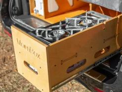 Markenlos Moonbox 124cm Natur Van Campingbox mit Tisch< Campingboxen