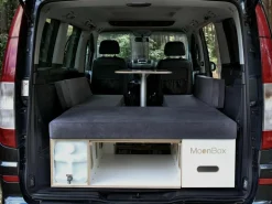 Markenlos Campingboxen^Moonbox 119 cm White Van Campingbox mit Tisch