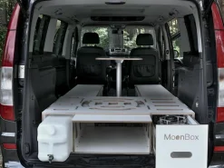 Markenlos Campingboxen^Moonbox 119 cm White Van Campingbox mit Tisch