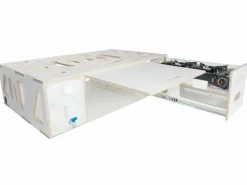 Markenlos Campingboxen^Moonbox 119 cm White Van Campingbox mit Tisch