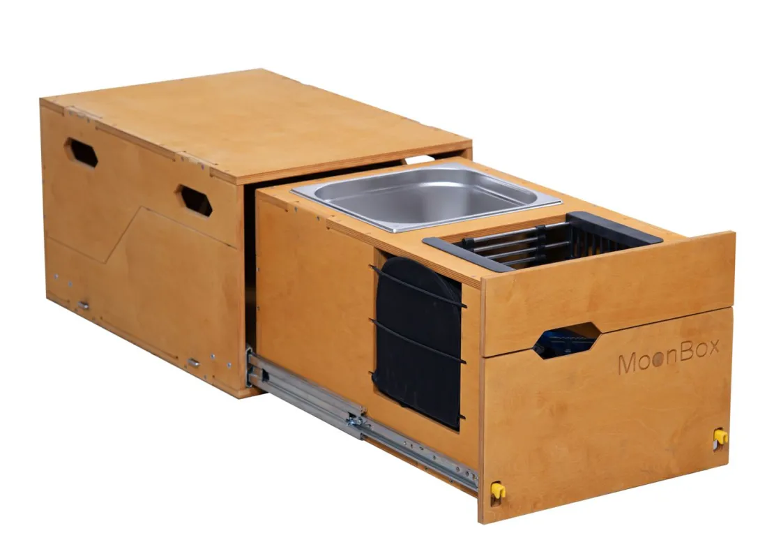 Markenlos Campingboxen^Moonbox Kitchenbox - Nature