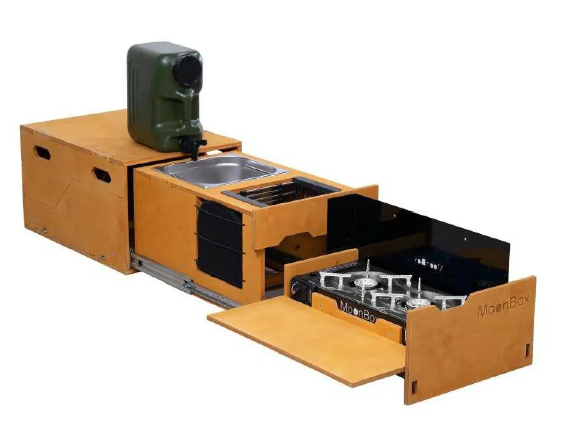 Markenlos Campingboxen^Moonbox Kitchenbox - Nature