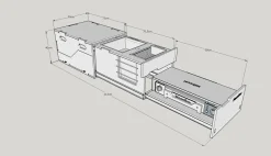 Markenlos Campingboxen^Moonbox Kitchenbox - Nature