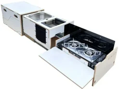 Markenlos Campingboxen-Moonbox Kitchenbox - White Edition