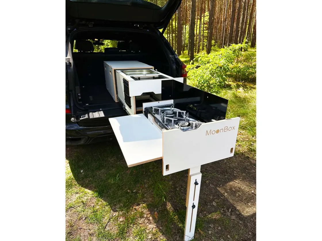 Markenlos Campingboxen-Moonbox Kitchenbox - White Edition
