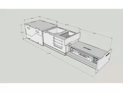 Markenlos Campingboxen-Moonbox Kitchenbox - White Edition