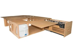 Markenlos Campingboxen-Moonbox Minivan 115cm Natur Campingbox