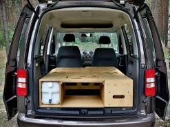 Markenlos Campingboxen-Moonbox Minivan 115cm Natur Campingbox