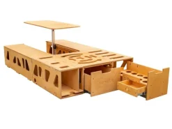 Markenlos Campingboxen^Moonbox Van/Bus 115cm Modify Natur Campingbox mit Tisch