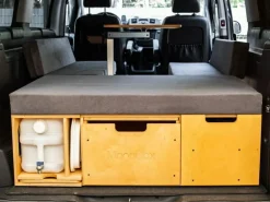 Markenlos Campingboxen^Moonbox Van/Bus 115cm Modify Natur Campingbox mit Tisch
