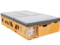 Markenlos Campingboxen^Moonbox Van/Bus 115cm Modify Natur Campingbox mit Tisch